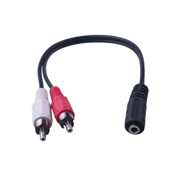 Mini-Klinken Buchse 3.5mm Stereo > RCA M Stereo